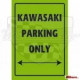 Parkovací cedule Kawasaki parking only 