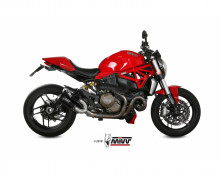 2 koncovky výfuku MIVV MK3 D.040.SM3B Černá ocel Ducati Monster 1200/S 14-16