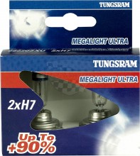 Žárovka Tungsram Megalight H7 12V-55W +90% 58520SXU sada 