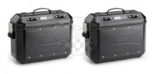 DLM36BPACK2 pravý + levý kufr GIVI Dolomiti 36 Trekker hliníkový černý (boční), objem 2x36 ltr. 