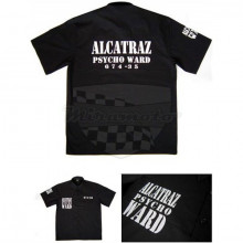 Košile vězeňská černá - ALCATRAZ THKV 02 
