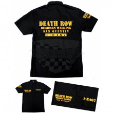 Košile vězeňská černá - SAN QUENTIN THKV 08 