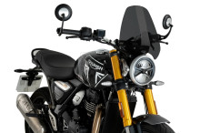 Plexi štít PUIG NEW GEN. SPORT 21933F tmavá kouřová TRIUMPH SCRAMBLER 400X 24