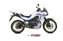 Koncovka výfuku STORM OVAL H.086.LX1B černá Honda XL 750 Transalp 23-24