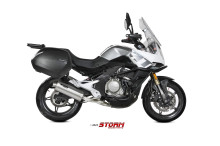 Koncovka výfuku STORM OVAL CF.002.LX2 Nerez CF Moto MT 650 21-24