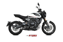 Koncovka výfuku STORM OVAL MM.002.LX1B černá Moto Morini Seiemmezzo STR  24-