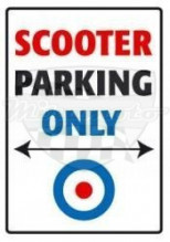 Parkovací cedule Scooter parking only 